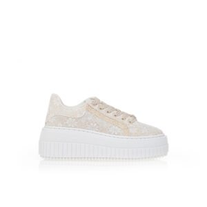 Platform sneakers with lace