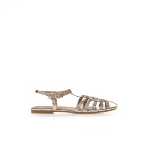 Sandals with braided straps Gold